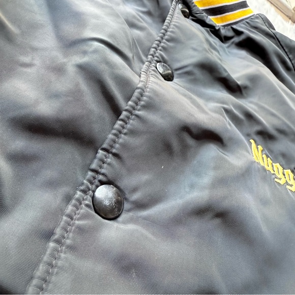 Vintage Retro Varsity Coaches Bomber Satin Buttons Up Jacket Dunbrooke USA L - Picture 10 of 12